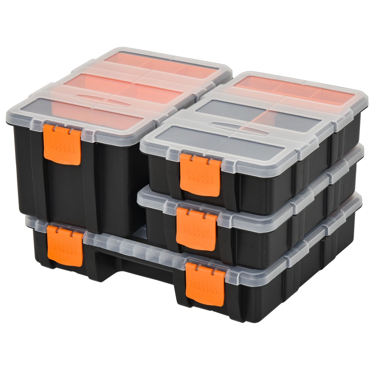 Opbergdozen – Multifunctioneel – Plastic – Oranje & zwart