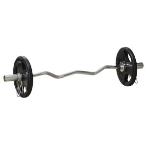 Halterset – 10 kg – Rubber – Zwart