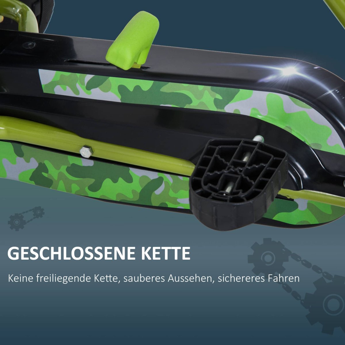 Skeltertrapauto – Stoer design – Met handrem – Groen - Afbeelding 8