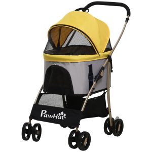 Hondentrolley – LuxePet – Inklapbaar – Geel