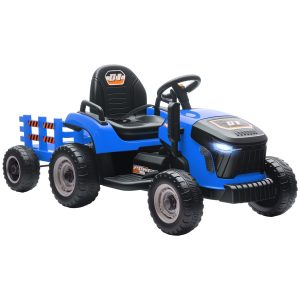 Kindertractor – Elektrisch – Afstandsbediening – Blauw
