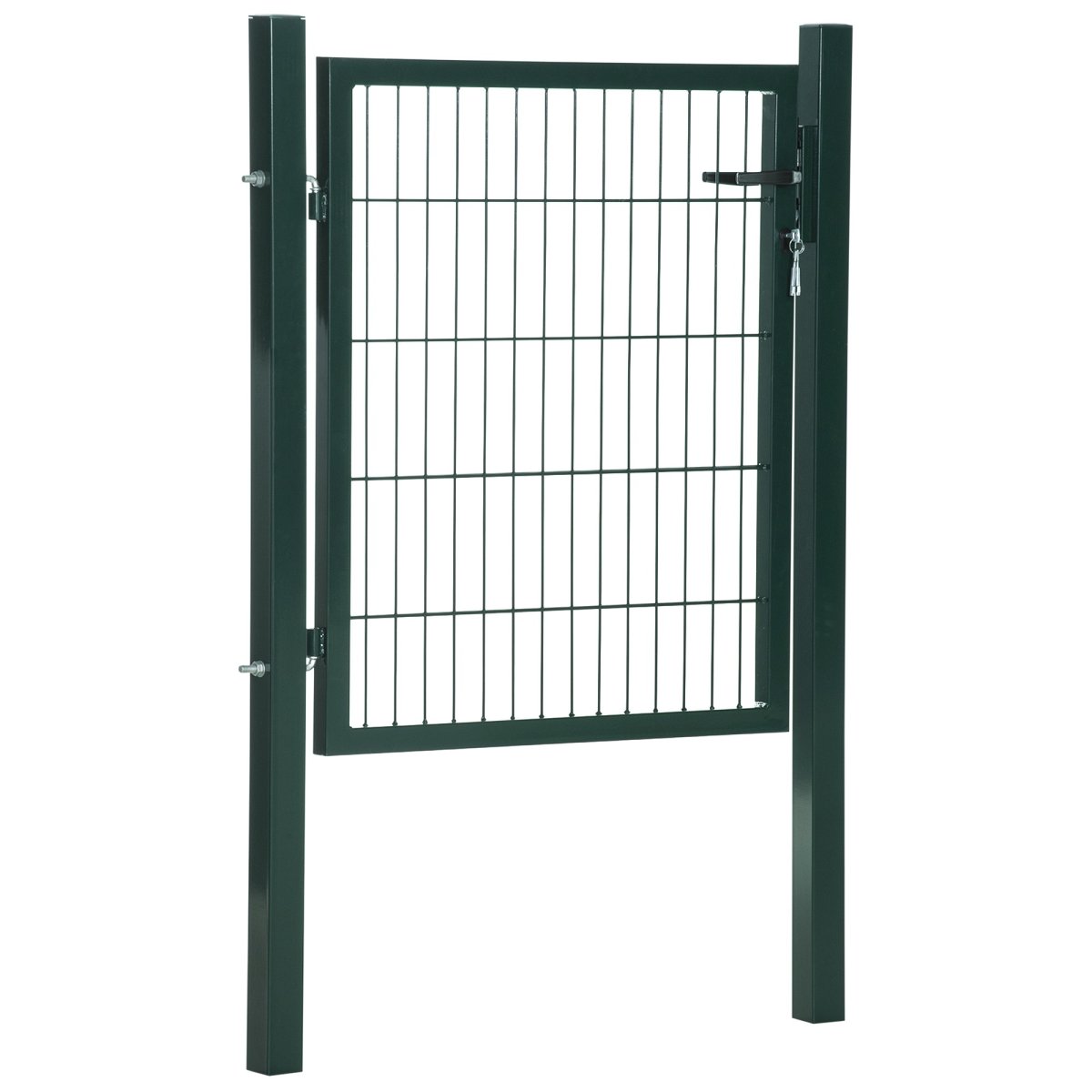 Tuinpoort – Groene stalen – Met slot – Inclusief sleutels - Afbeelding 2