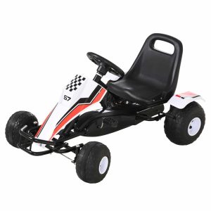 Trapauto – Kindercart – Pedaalremmen – Wit
