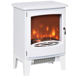 Elektrische – Sfeervolle – Haard – Vlammen – Wit
