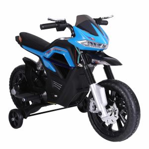 Motorfiets – Kinder Elektrisch – Lichte muziek – Ondersteuningswielen – Rood