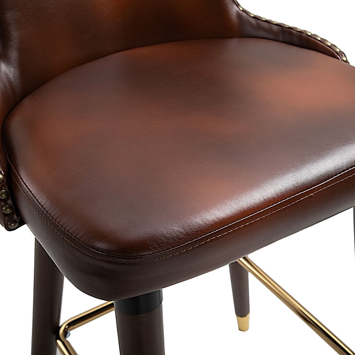 Stoelen – UrbanLiving – Modern design – Comfortabel – Bruin - Afbeelding 9
